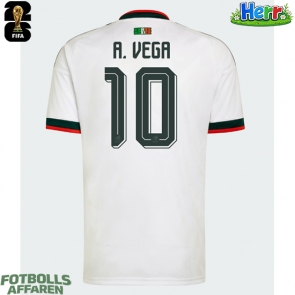 Mexiko Alexis Vega #10 Bortatröja VM 2026 Kortärmad